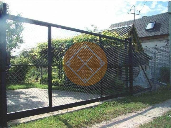 откатные ворота из рабицы