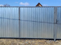 калитка и ворота снаружи из оцинкованного профнастила