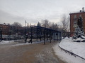 полуарочный навес из поликарбоната